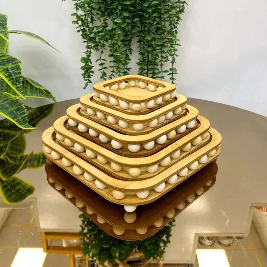 سرو پذیرای چوبی|ظروف سرو و پذیرایی|خلخال, |دیوار