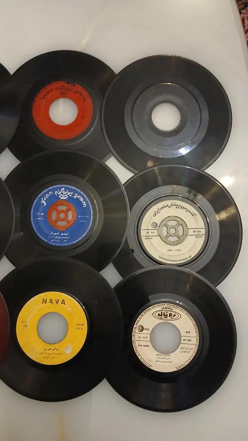 صفحهای  کوچک گرامافون ۹ عدد یکجا فروشی|فیلم و موسیقی|تهران, بریانک|دیوار