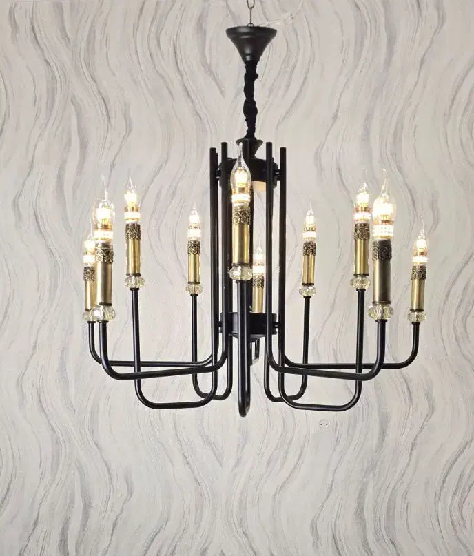 لوستر ۱۰شاخه ال|لوستر و چراغ آویز|فردیس, فردیس|دیوار