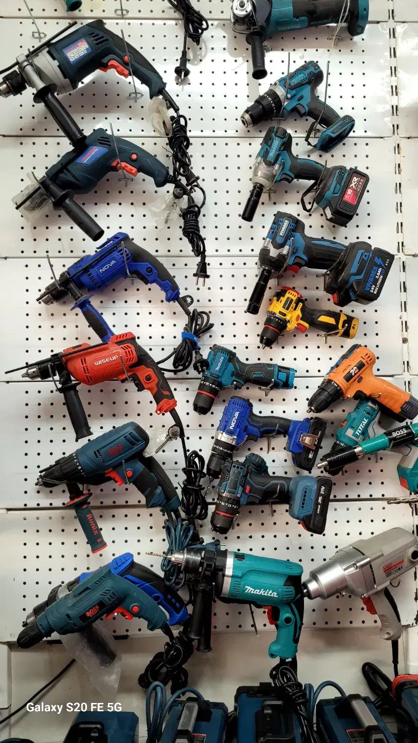 فروش انواع دریل شارژی و برقی دریل بتن کن سه حالته|ابزارآلات|نیشابور, شهید بهشتی|دیوار