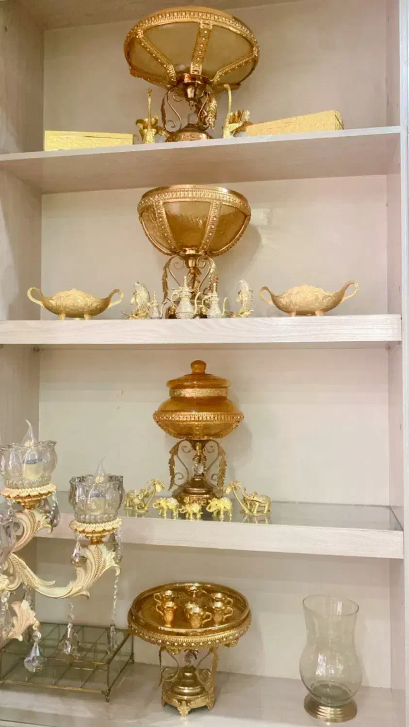 ظروف سرو پذیرایی و تزیینی ویترین و دکوری گنجه|صنایع دستی و سایر لوازم تزئینی|مشهد, چهارچشمه|دیوار