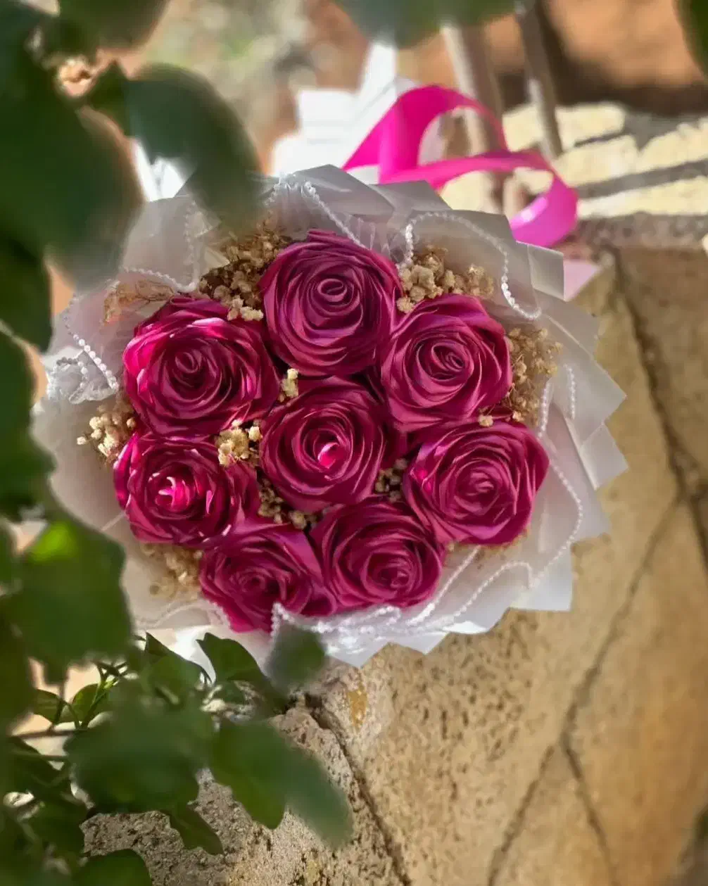 دسته گل روبانی تخفیف برا شب یلداو روز زن و مادر|گل مصنوعی|تبریز, |دیوار