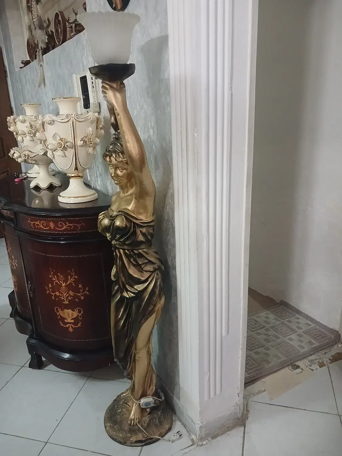 اباژور ریزینگ ورق طلا|چراغ خواب و آباژور|مشهد, نرگس (شهرک غرب)|دیوار