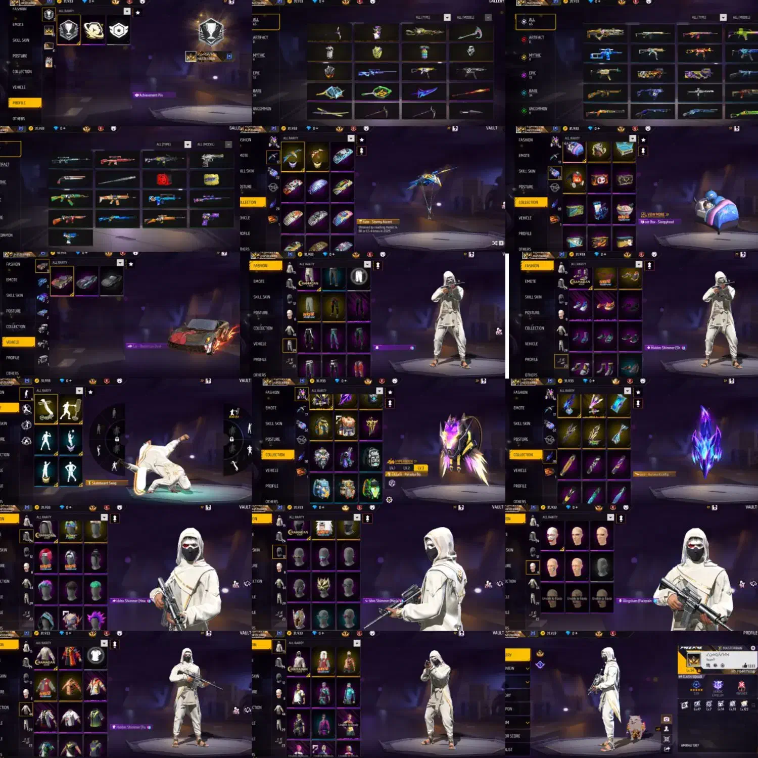 اکانت فیری فایر|کنسول، بازی ویدئویی و آنلاین|مینودشت, |دیوار