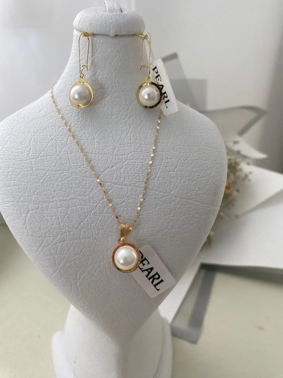 نیم ست مرواریدی نیم گرمی|جواهرات|کرمانشاه, |دیوار