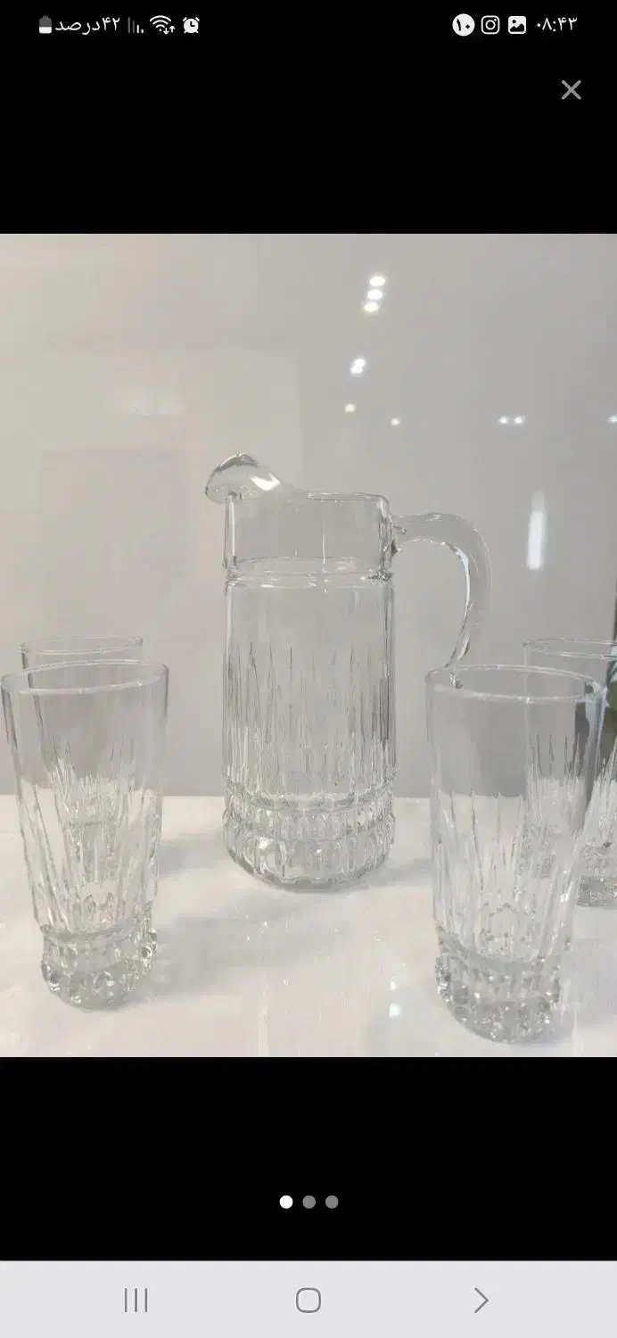 پارچ ولیوان فرانسوی|ظروف سرو و پذیرایی|اراک, |دیوار