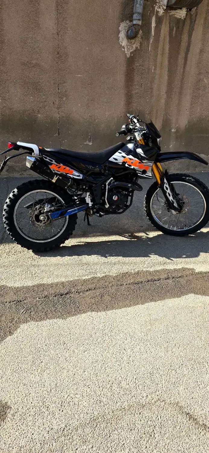 موتور تریل فلات 250 ktm اخر مدل 95|موتورسیکلت|سقز, |دیوار