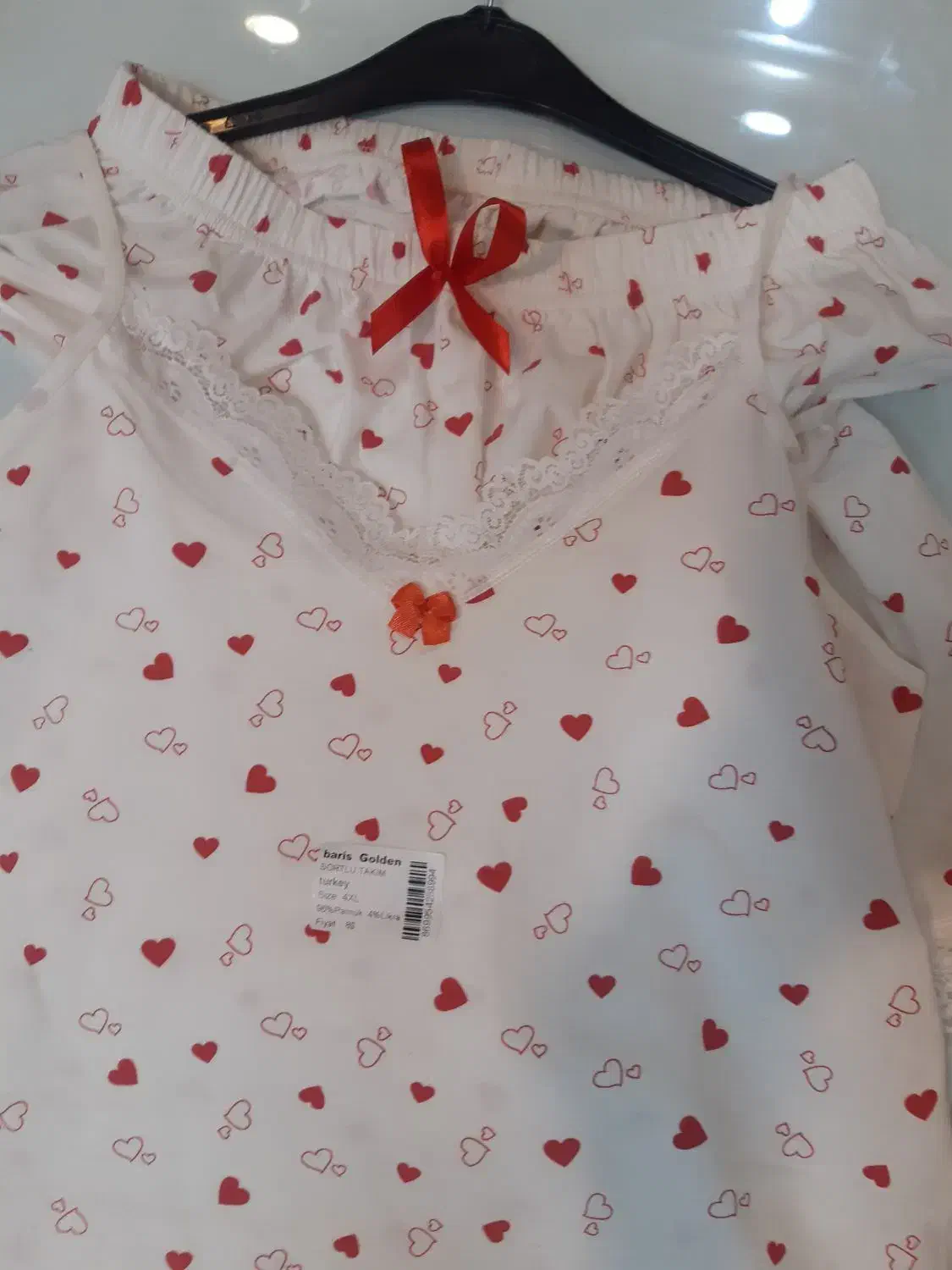 ست تاپ وشورک نخ پنبه ترک  سایزبندی وطرحهای متنوع|لباس|جلفا, |دیوار