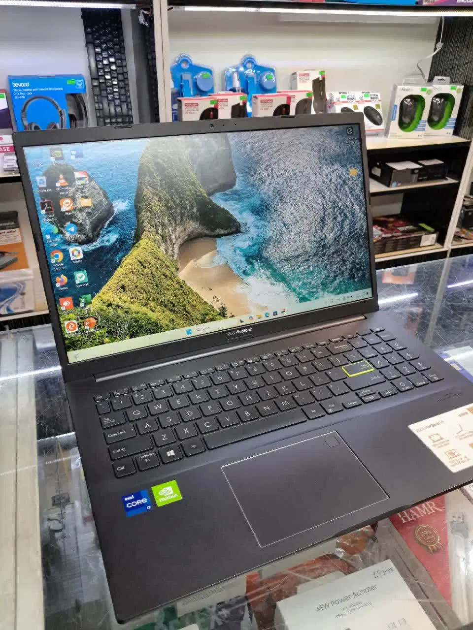 لپ تاپ ASUS VivoBook.i7.8G.512.2G درحد نو|رایانه همراه|تهران, امامت|دیوار