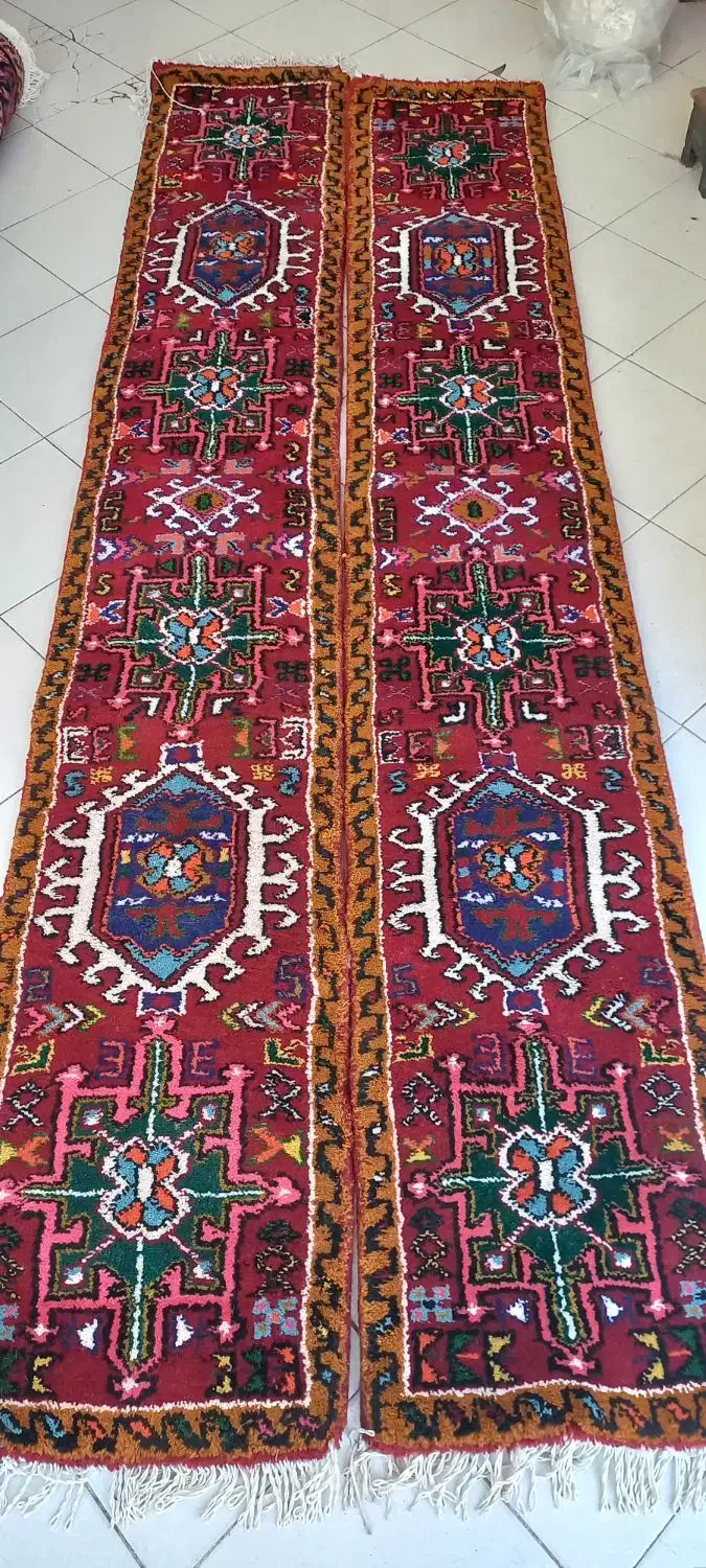 جفت کناره دستبافت قرجه (۵۰×۳)|فرش|تبریز, |دیوار