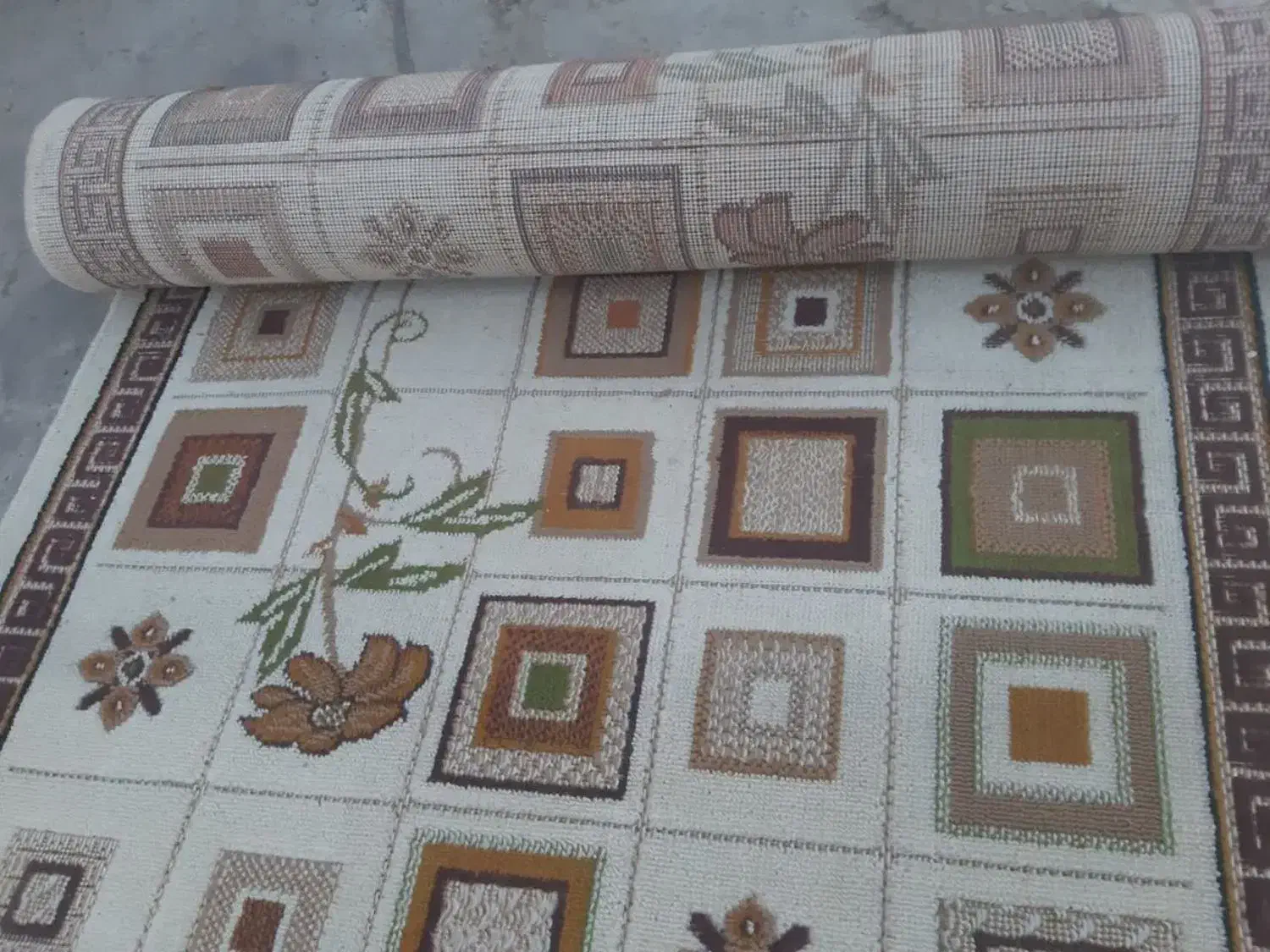 گلیم فرش راه پله|گلیم، جاجیم، گبه|تاکستان, |دیوار