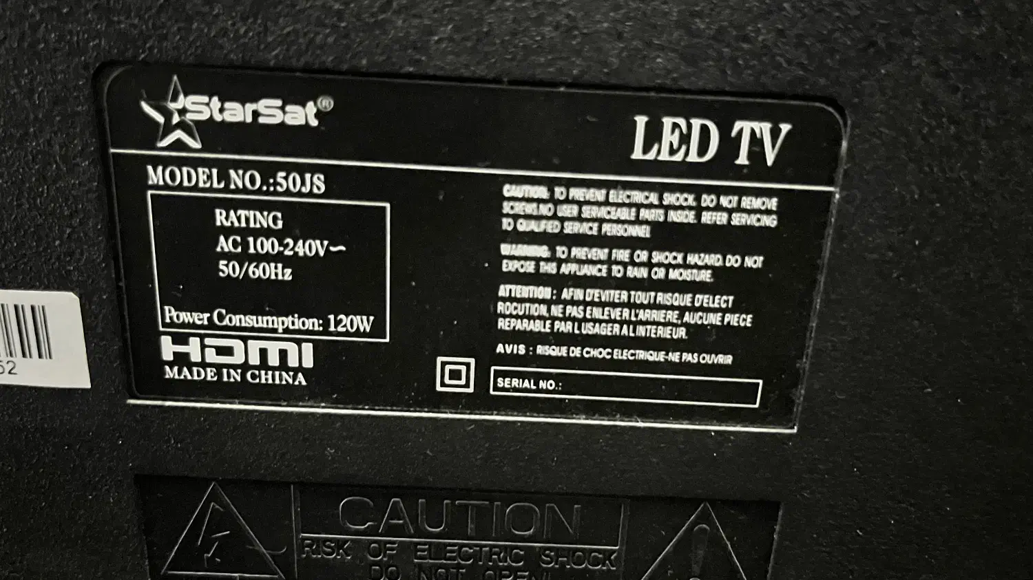 تلویزیون استارایکس ۵۰ اینچ|تلویزیون و پروژکتور|زاهدان, |دیوار