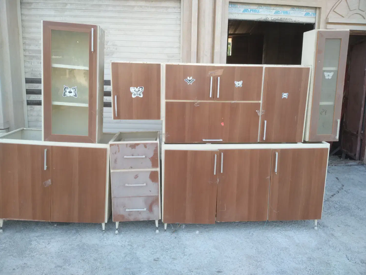 کابینت فلزی درب ام دی اف|مصالح و تجهیزات ساختمان|رودسر, |دیوار