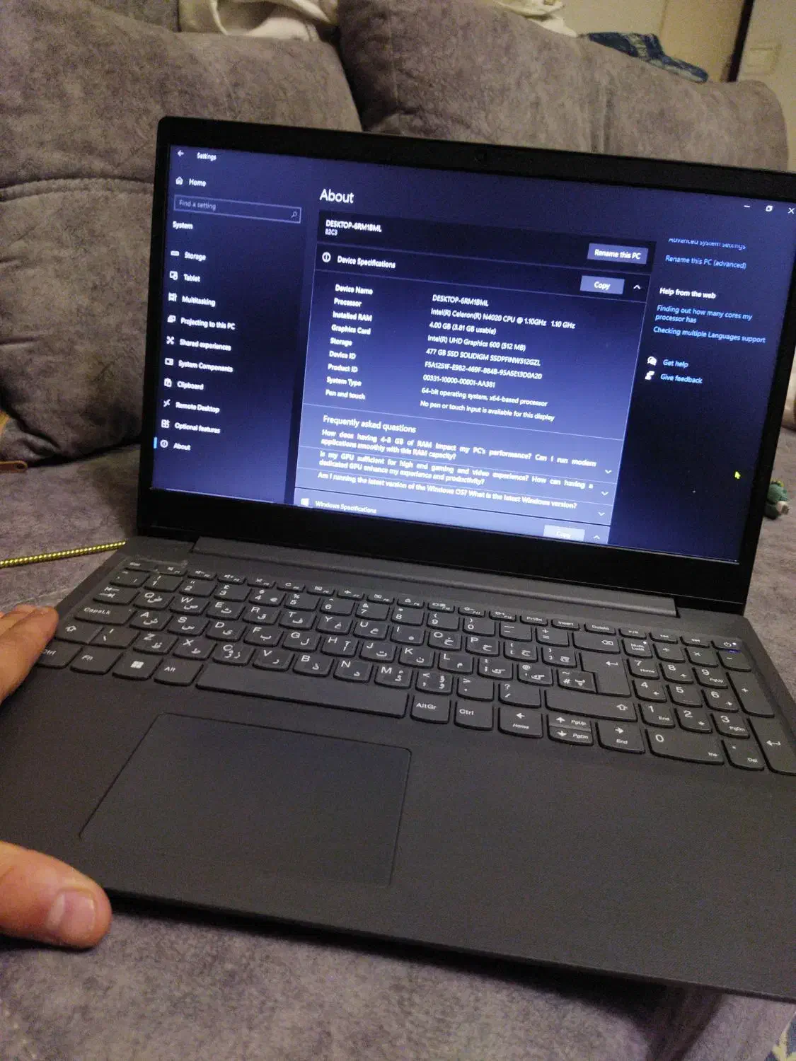 لپتاپ لنوو laptop Lenovo|رایانه همراه|تهران, توحید|دیوار