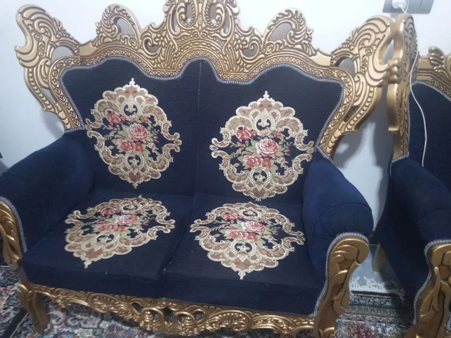 مبل سلطنتی سالم ب شرط|مبلمان خانگی و میز عسلی|مشگین شهر, |دیوار