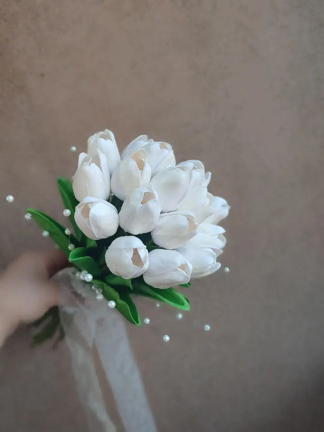 دسته گل عروس ساحل|گل مصنوعی|قشم, |دیوار