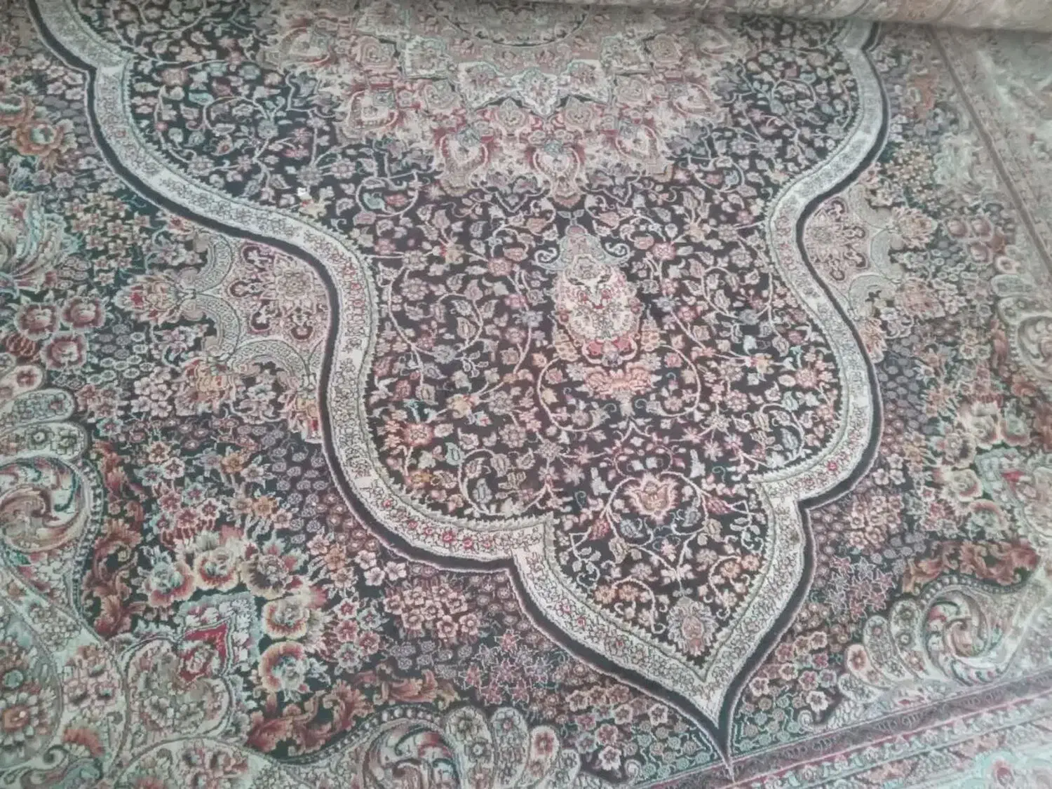 ۲ تا فرش ۱۲ و ۶ متری یه رنگ|فرش|بومهن, |دیوار