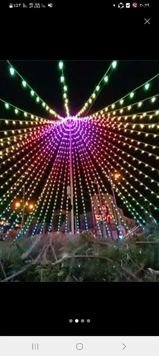 اجاره ریسه لامپ رنگی و سفید و قرمز .با کیفیت.|ریسه و چراغ تزئینی|مشهد, حجاب (شهرک غرب)|دیوار