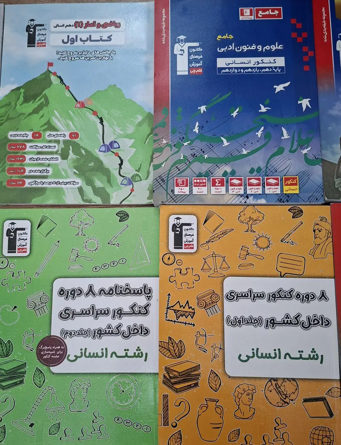 کتاب های جامع آبی قلمچی|کتاب و مجله آموزشی|قم, باغ کرباسی|دیوار