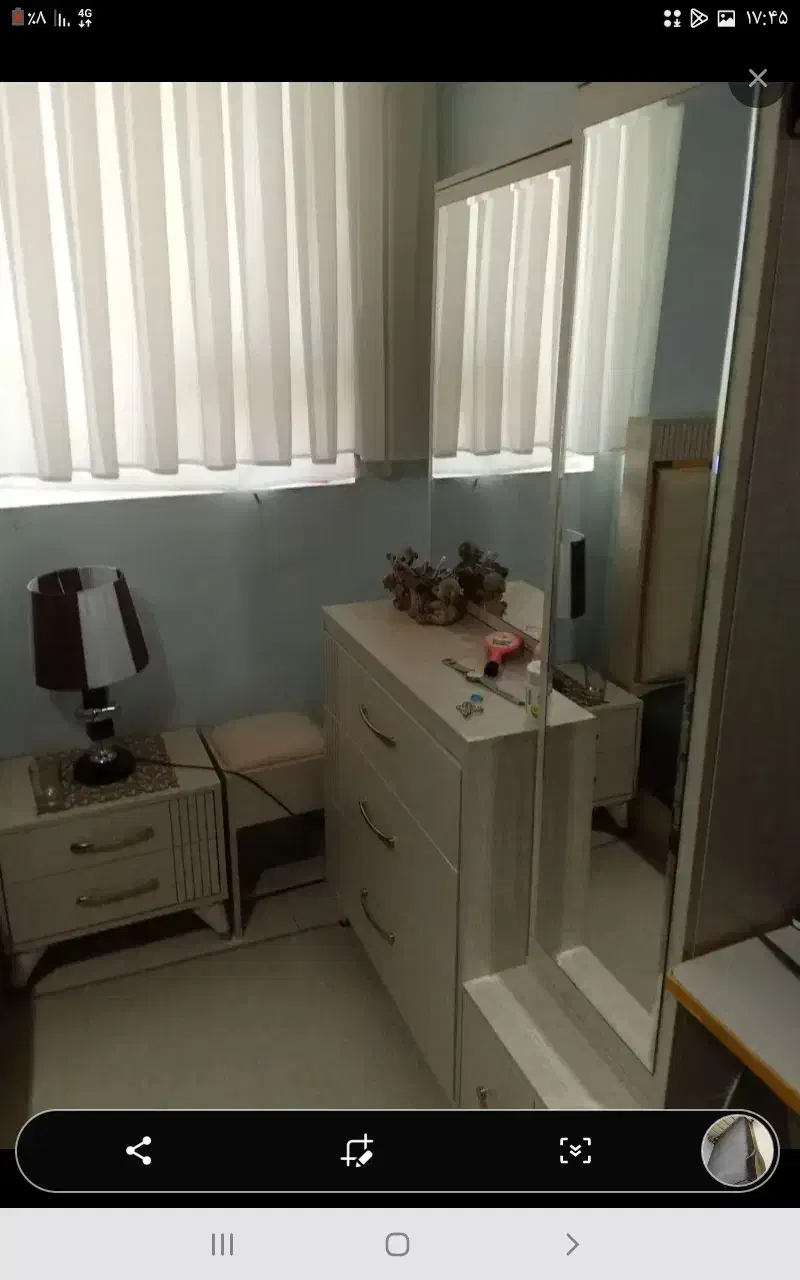 تخت با کفی فلزی دراور و پاتختی و خوشخواب|تخت و سرویس خواب|بیرجند, |دیوار