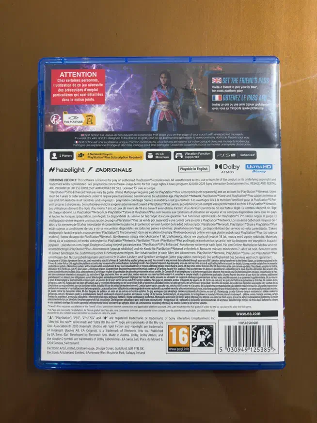 بازی split fiction ps5 اکبند|کنسول، بازی ویدئویی و آنلاین|تهران, اوقاف|دیوار