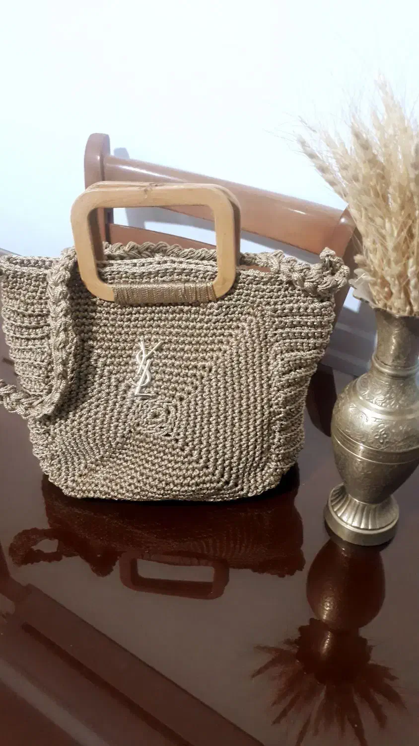 کیف مکرومه مجلسی و رافیا باتخفیف روز مادر|کیف، کفش، کمربند|همدان, |دیوار