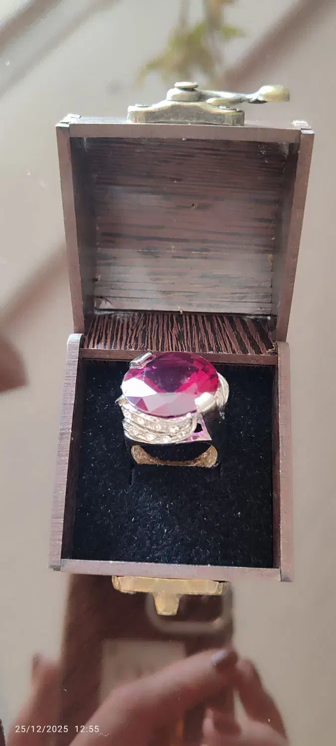 ست گوشواره و گردنبند استیل . انگشتر سنگ بنفش|جواهرات|اصفهان, پوریای ولی|دیوار