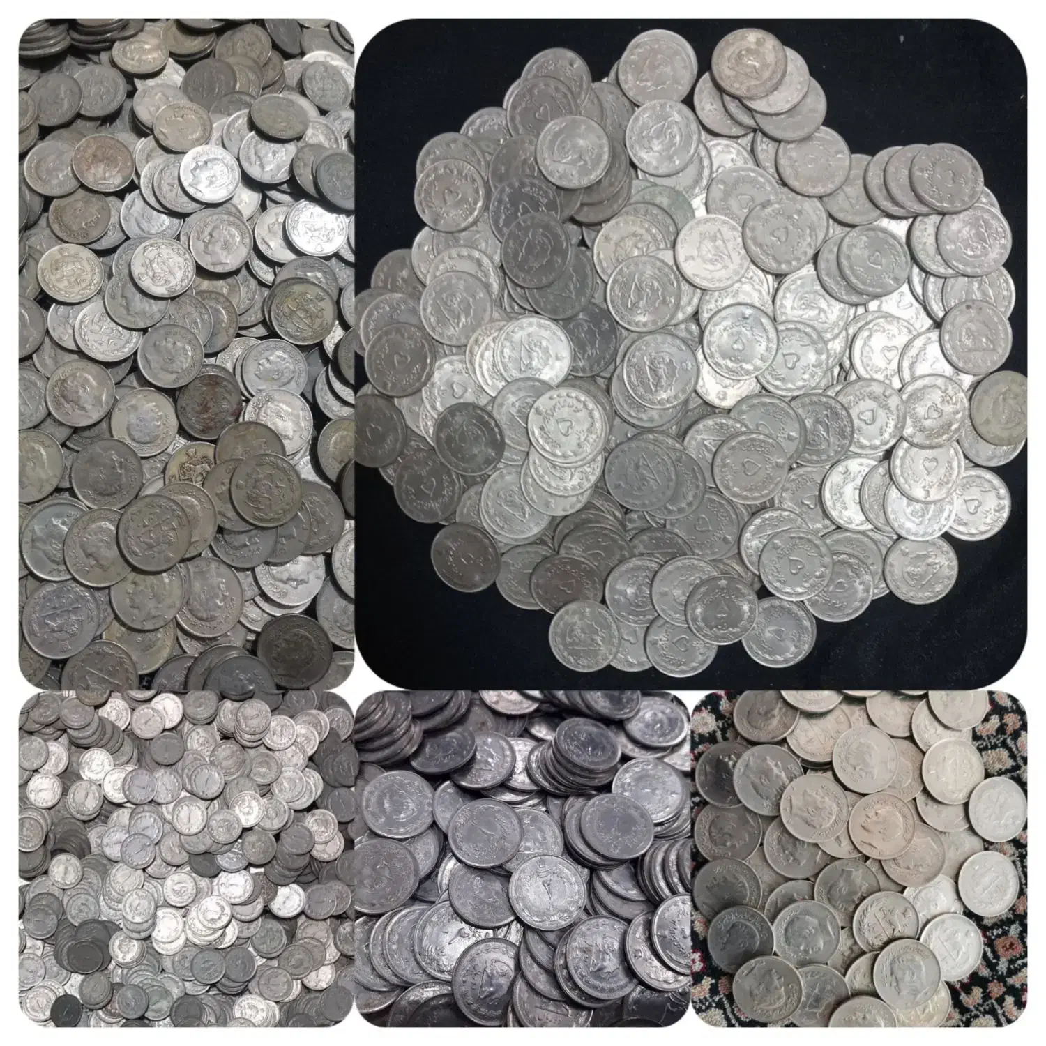 یک کیلو سکه با کیفیت شاهی متنوع|کلکسیون سکه، تمبر، اسکناس|شیراز, شهرک رضوان|دیوار