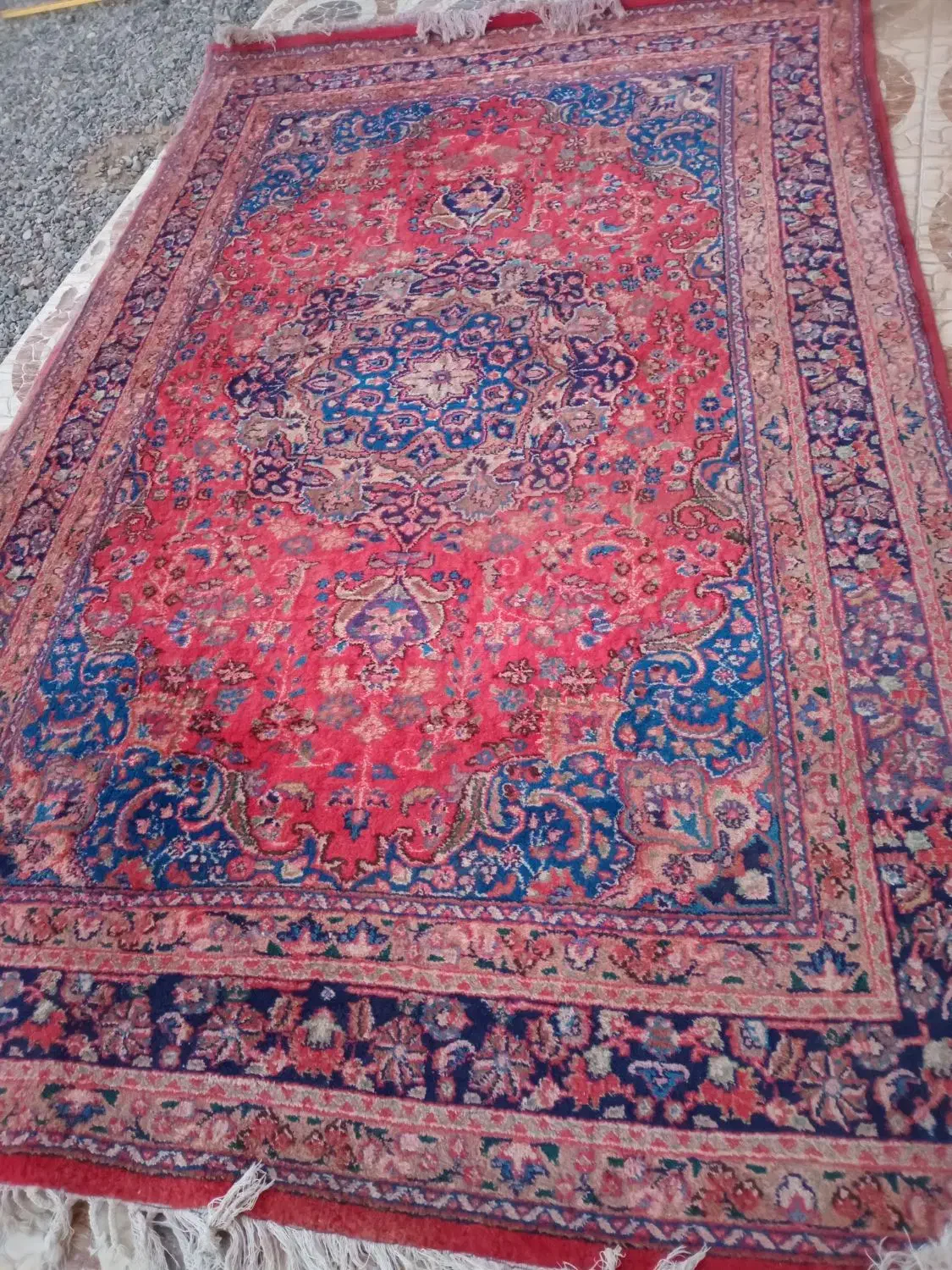 قالی دست بافت|فرش|هلالی, |دیوار