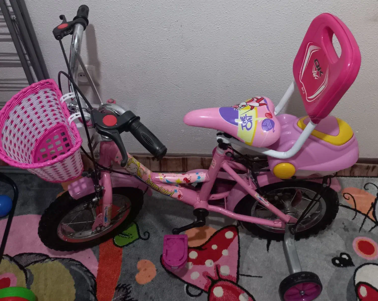 دوچرخه۱۲ کودک صورتی دخترانه بدون ایراد|دوچرخه، اسکیت، اسکوتر|هشتگرد, شهرک پامچال|دیوار