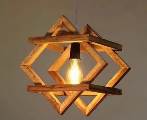 لوستر چوبی|لوستر و چراغ آویز|ساوه, |دیوار