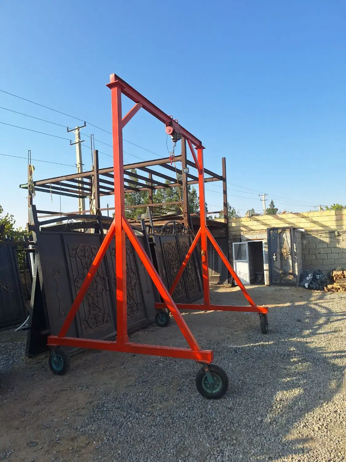 جرثقیل دروازه ای متحرک برقی|ابزارآلات|صوفیان, |دیوار