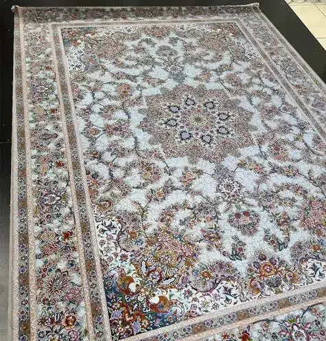 دو تخته فرش 1200 شانه جواهر کرم|فرش|نسیم‌شهر, |دیوار