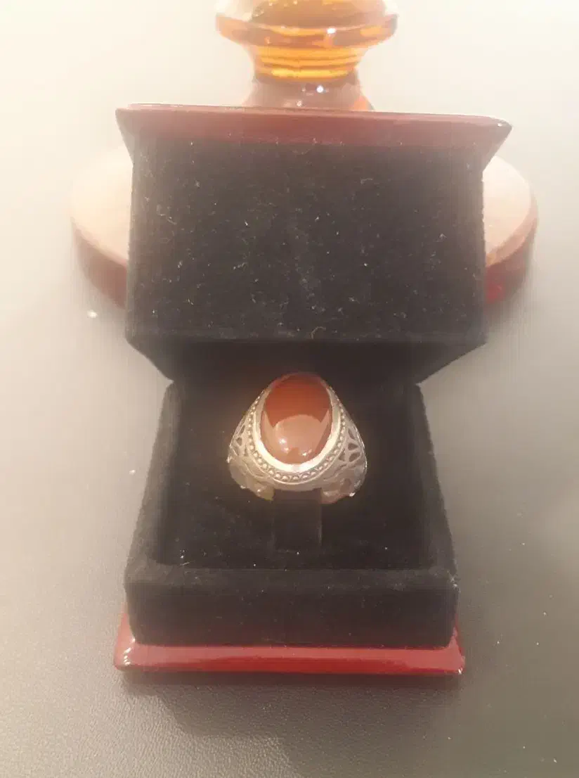 نگین عقیق یمن/ رکاب نقره تراش خراسان|جواهرات|قزوین, |دیوار