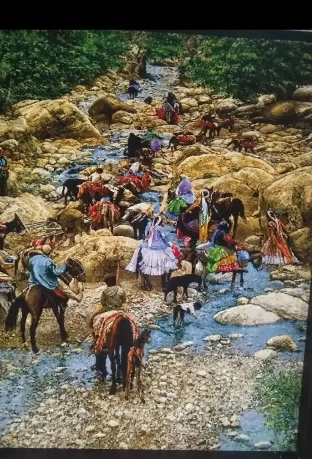 تابلو فرش طرح کوچ عشایر|فرش|سنندج, |دیوار