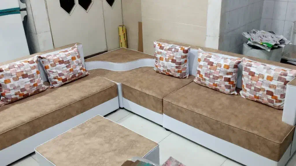 مبل ال طرح کنج کم جا|مبلمان خانگی و میز عسلی|ساری, |دیوار