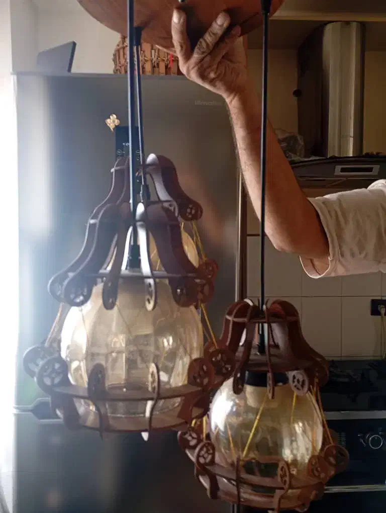 لوستر سه شاخه|لوستر و چراغ آویز|تهران, جی|دیوار