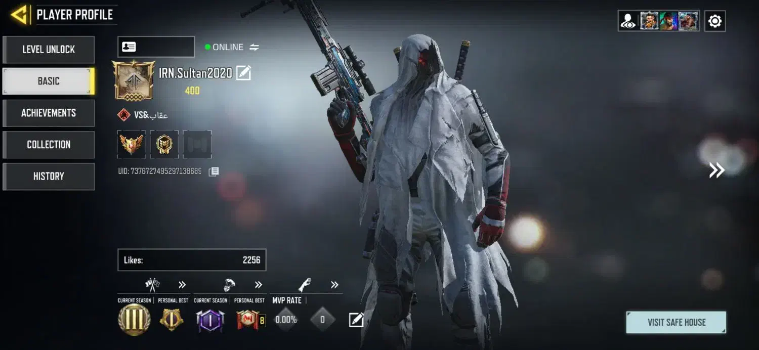 اکانت کالاف لول ۴۰۰ برای طاق|کنسول، بازی ویدئویی و آنلاین|رابر, |دیوار