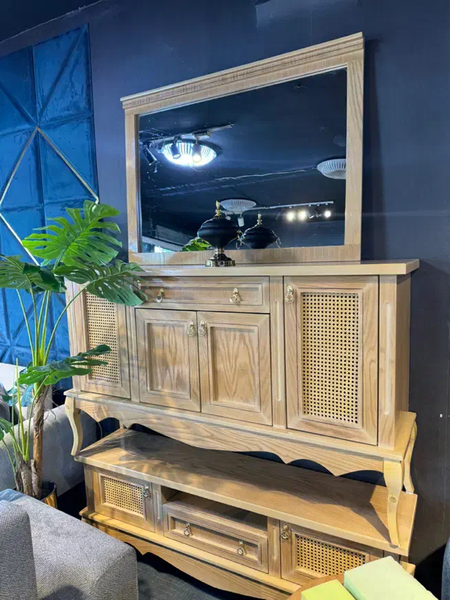 ست میز تلویزیون و آینه کنسول مدل ملچ|بوفه، ویترین، کنسول|تهران, نعمت‌آباد|دیوار