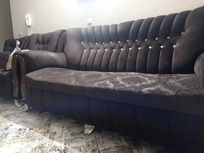 مبل7نفره|مبلمان خانگی و میز عسلی|فولادشهر, مسکن مهر فولادشهر|دیوار