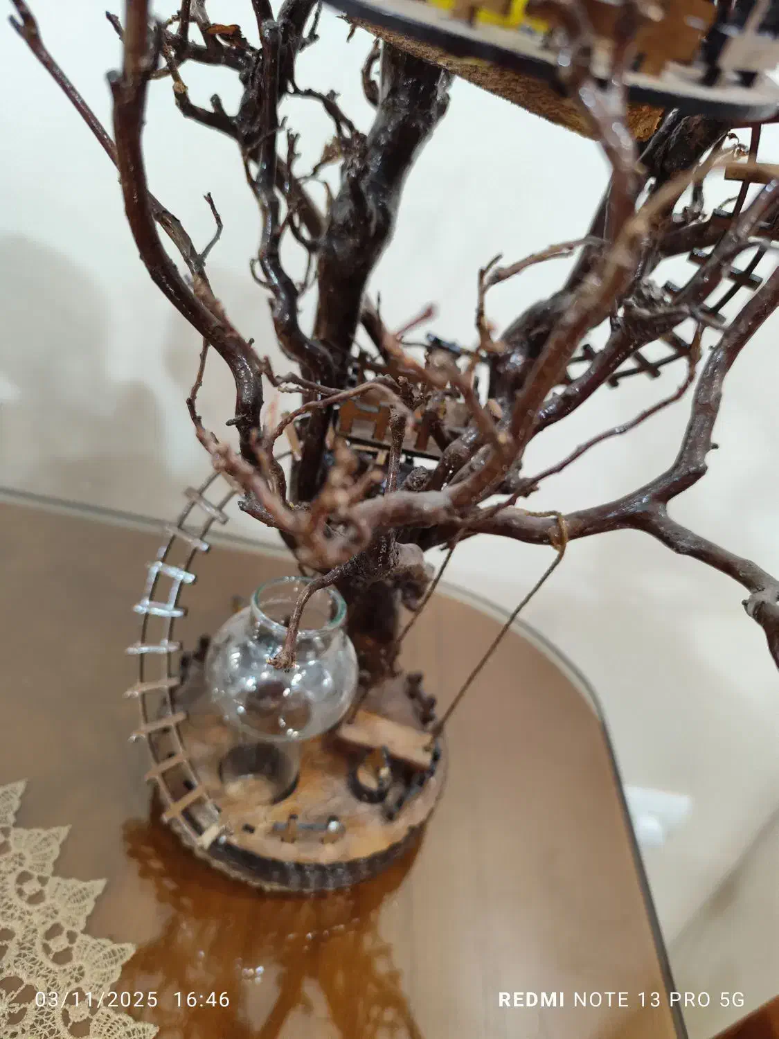 کلبه درختی دکوری مینیاتوری|مجسمه، تندیس، ماکت|تهران, سلسبیل شمالی|دیوار