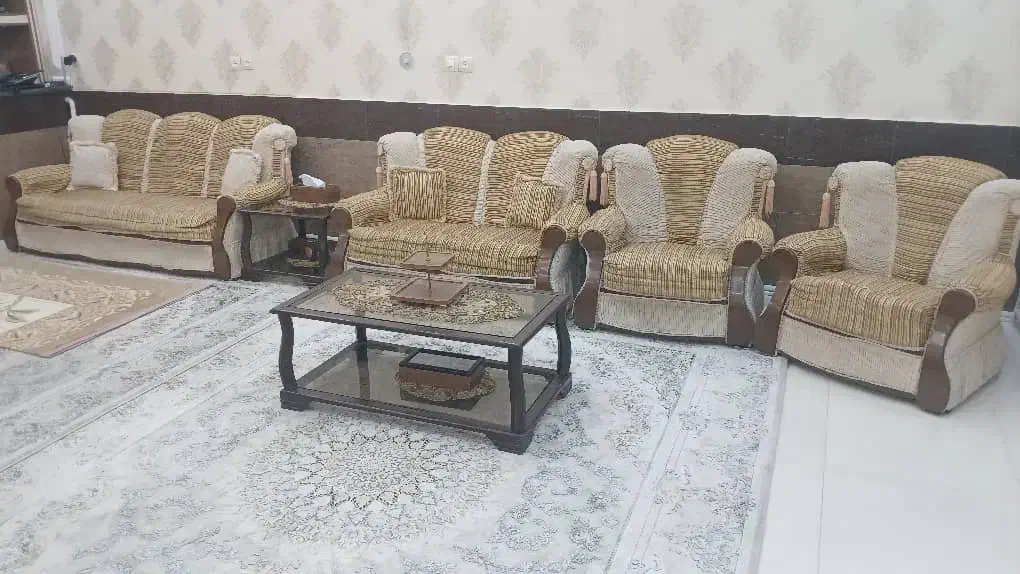 مبل راحتی ۷ نفره|مبلمان خانگی و میز عسلی|تاکستان, |دیوار