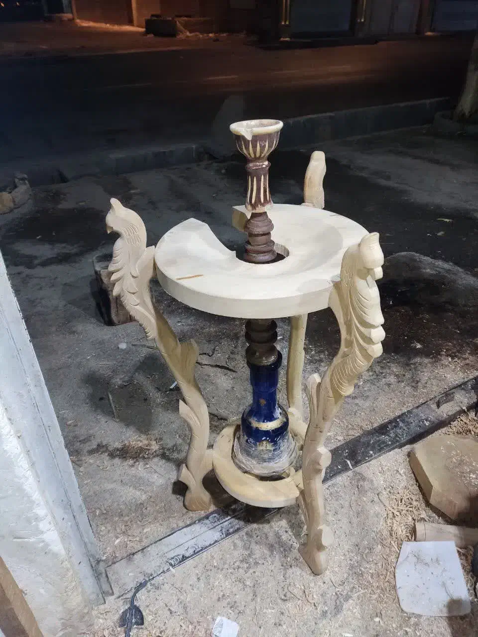 قلیون چوبی|صنایع دستی و سایر لوازم تزئینی|قم, بیست متری ولیعصر|دیوار