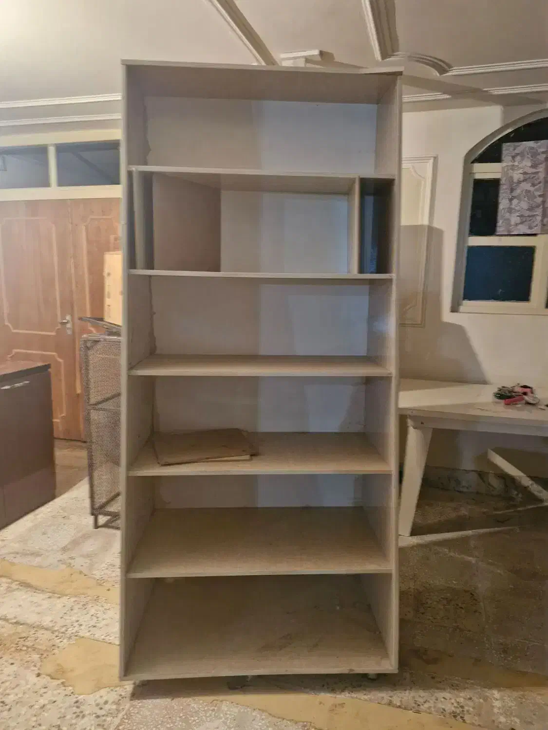 کمد جا کتاب چوب|کتابخانه، شلف، قفسههای دیواری|خرمآباد, |دیوار