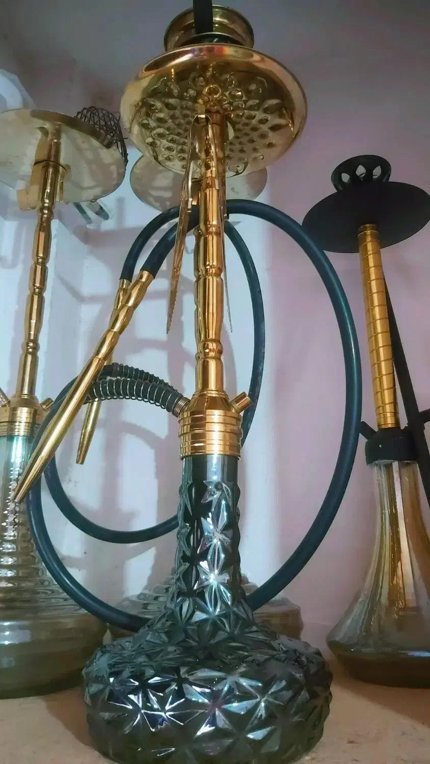 قلیان برنجی در حد نو|کلکسیون و سرگرمی|رشت, صفاری|دیوار