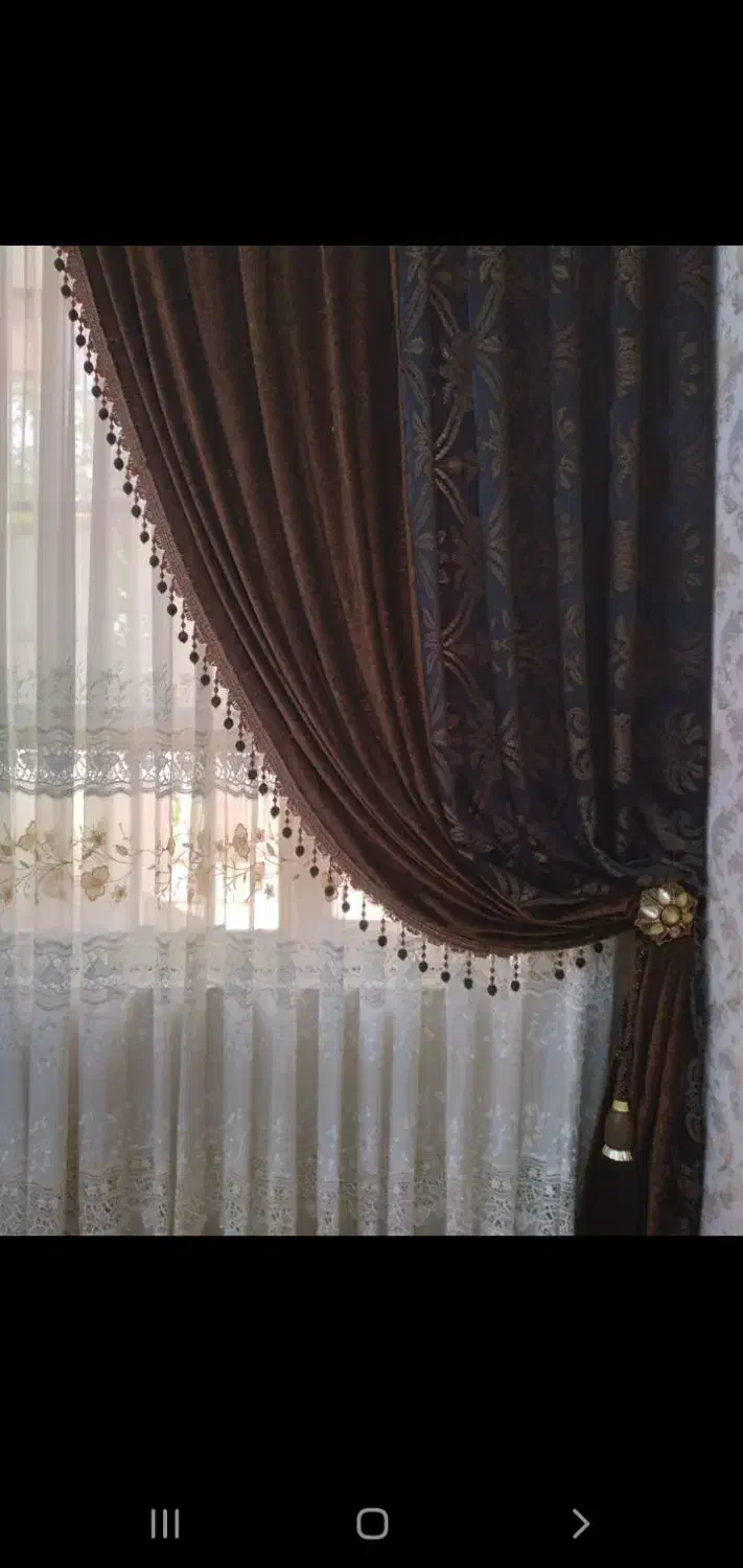 پرده حریر|پرده، رانر، رومیزی|نیشابور, شهرک فرهنگیان|دیوار