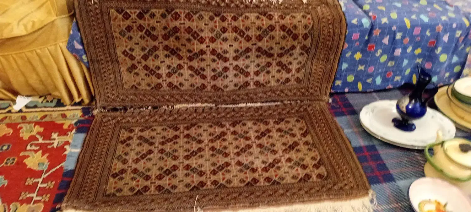 پشتی ترکمن دست بافت|پشتی|تبریز, |دیوار