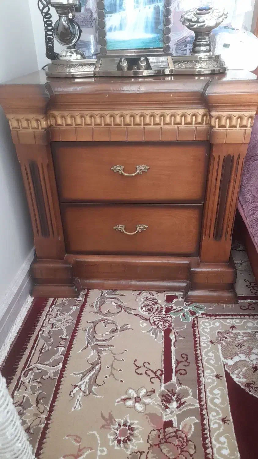 سرویس خواب جنس چوب|تخت و سرویس خواب|شاندیز, |دیوار