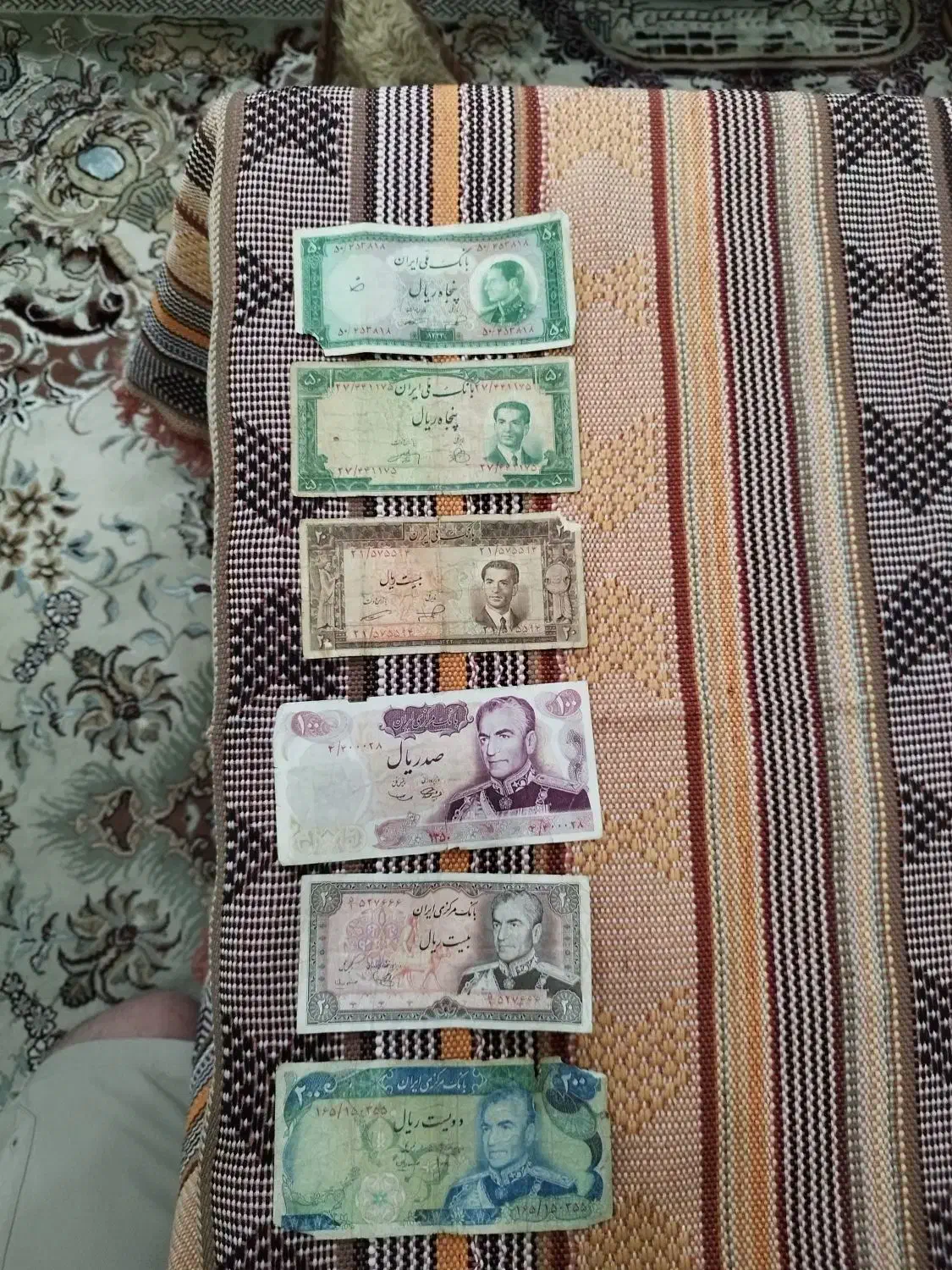 انواع اسکناس عتیقه|کلکسیون سکه، تمبر، اسکناس|مشهد, فلسطین|دیوار