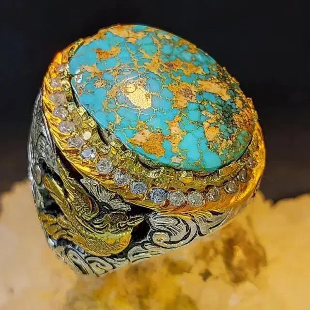 انگشتر فیروزه نیشابور|جواهرات|باوی, |دیوار